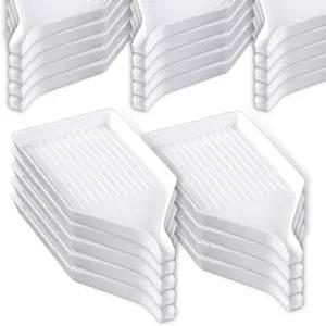 24PCS 다이아몬드 아트 페인팅 분류 트레이 - 3.8x2.8인치 플라스틱 비드 정리함 라인스톤 삼각형 액세서리