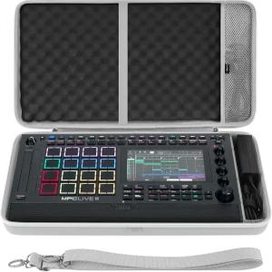 GEEKRIA 오디오 인터페이스 휴대용 케이스 Akai Professional MPC Live III 호환 EVA 하드 쉘 여행 가방