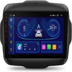XTRONS 9 안드로이드 카 스테레오 Jeep Renegade 2015-2020용 Octa Core 4+64GB Android 14 헤드 유닛
