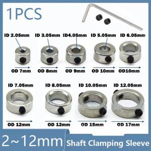 5Pcs 23456781012mm 스틸 니켈 도금 금속 샤프트 클램핑 슬리브 RC 비행기 랜딩 기어 스토퍼 세트 휠 칼라