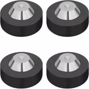 4개 스피커 스파이크 패드 39x13mm 오디오 피트 스테인리스 스틸 하중 400KG 블랙 절연 서브우퍼 진동