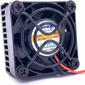 EasyCargo 2팩 40mm 히트싱크 팬 12V 키트 쿨러 볼 베어링 열전 테이프 그릴 스크류 장착 프린터 냉각용