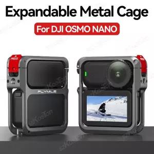 dji 호환 OSMO NANO 보호 프레임용 알루미늄 퀵 릴리스 토끼 케이지 확장형 콜드 슈 마운트 케이스 카메라