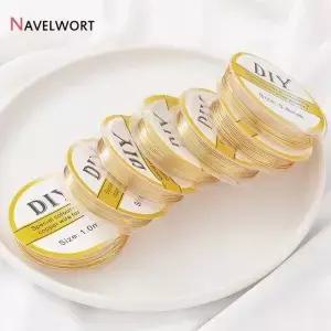 보석 제작을 위한 14K 금도금 구리선 DIY 팔찌 목걸이 액세서리 재료를 비딩 와이어 코드