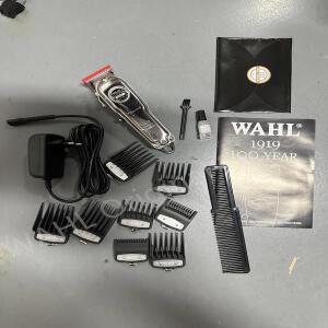 오리지널 WAHL 1919 100년 전통 기념 한정판 무선 시니어 클리퍼 남성용 이발기