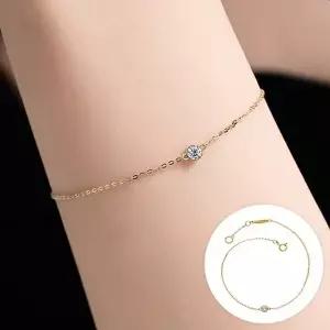 [골드앤]골드앤 14K 루미 베젤 1부 랩다이아몬드 팔찌 [1스톤]