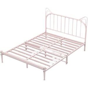 침대틀 싱글 고양이 철제침대프레임 녹색 블랙ㅣ1200mmx2000mm 블랙 더블
