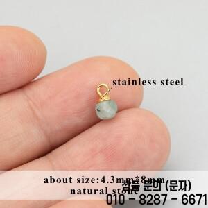 GUFEATHER10 개/몫 ME13 보석 액세서리 스테인레스 스틸 천연석 손으로 만든 매력 diy 펜던트