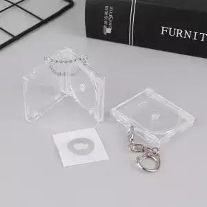 미니 블랭크 CD 앨범 키체인 케이스 포함 DIY 장식용
