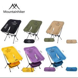 MOUNTAINHIKER 초경량 휴대용 접이식 문체어 알루미늄 합금 야외 벤치 캠핑 하이킹 낚시용 보관 가방 포함
