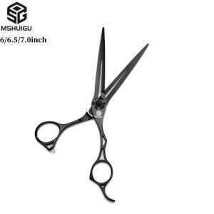MSHUIGU 전문 이발사 가위 일본산 440C 스틸 6 6.5 7인치 다기능 숱가위 가정용 이발 및 미용실용 의료X