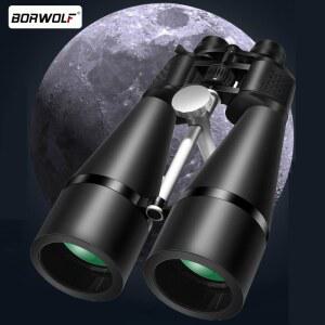 BORWOLF 쌍안경 25 75X80 HD 조류 관찰용 군용 망원경 하이킹 사냥 스포츠 달 관찰