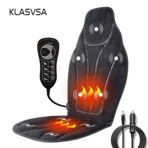 KLASVSA 뒷좌석 용 난방 목 마사지 의자 자동차 홈 오피스 마사지 진동 쿠션 뒷목 이완 의료X