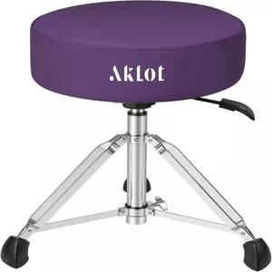 AKLOT 드럼용 스론 유압식 원형 스툴 4.1인치 메모리폼 시트 조절 가능한 중량 의자 성인 드러머용