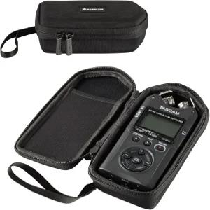 Zoom H4essential H4n Pro H1 XLR 및 Tascam DR-40X DR-07XP 하드 케이스 보호용 휴대용 오디오 녹음기