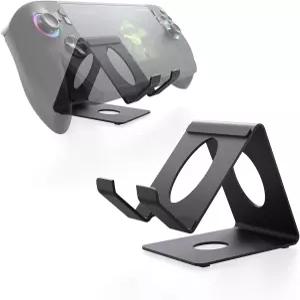 XBERSTAR 휴대용 콘솔 스탠드 ASUS ROG Ally X/스위치 2/레전 고/스팀 덱 게임 거치대 블랙