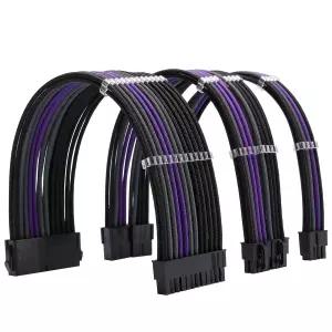 Formulamod PSU 케이블 연장 키트 18AWG 슬리브형 24핀 ATX EPS 듀얼 PCI-E 깔끔한 관리와 게이밍 PC