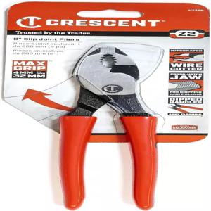 크레센트 8인치 Z2 딥핑 핸들 슬립 조인트 플라이어 HTZ28 배관 및 주택 개조용 편안한 그립의 손 도구
