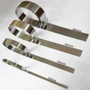 1/2/5 미터 304 스테인레스 스틸 좁은 스트립 너비 10mm/15mm/20mm 두께 0.1mm-1mm 얇은 판