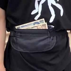 소매치기방지 여행용 복대 가방 블랙