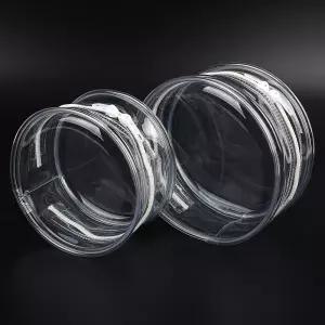 PVC 지퍼형 원형 투명 보관 파우치 케이스