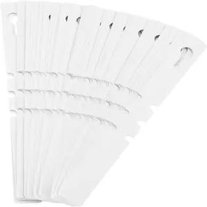 식물 태그 100 PCS - 흰색 PVC 매달린 정원 라벨 나무 꽃 및 채소를 위한 묘목 마커 감싸기