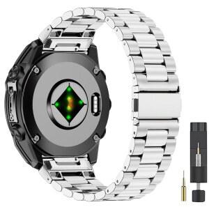 VELEYOK 22MM 스테인리스 스틸 메탈 밴드는 GARMIN FENIX 8 PRO TACTIX 47MM와 호환됩니다. /E /7 /6 /PRO /5 /PLUS QUICK-FIT WATCH STRAP FOR QUARTIX 47MM 7 /FORERUNNER 970 /965 /955 /DESCENT G2 G1 SOLAR용