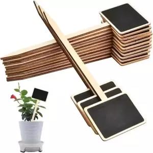 홈모 10pcs T형 나무 식물 라벨 소박한 정원 태그 묘목 채소 꽃 열매를 위한 이름