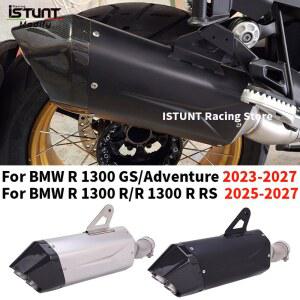 BMW 호환 R 1300 GS R RS 어드벤처 2023 2027 오토바이 배기 시스템 미드 링크 파이프 이스케이프 모토 더블 홀 머플러용 슬립온