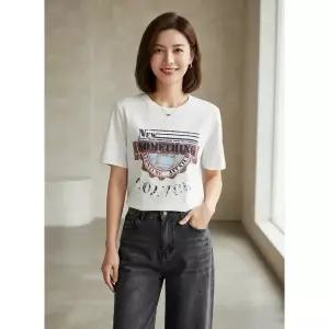한정수량 잇미샤 그래픽 티셔츠 ITP7WTS160WH 2812495