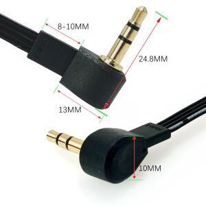 숏 5CM 20CM 3.5MM 플매트 카펫 러그-플매트 카펫 러그 90 ° 직각 Aux 오디오 케이블 라인 3.5mm jiack 30