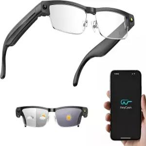 8MP 카메라 탑재 Tulilut AI 스마트 글라스 실시간 번역 음성 어시스턴트 오픈 이어 오디오 자동 변색 렌즈