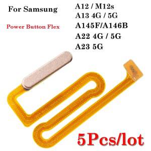 5Pcs 고품질 전원 스위치 ON OFF 버튼 사이드 키 플렉스 케이블 삼성 A12 A125 M12S A13 A135F A136B A22 A23 A14 A15 A25