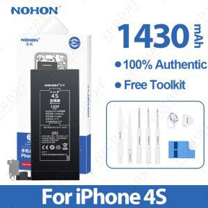 NOHON 아이폰 4S 4 5S 6 7 8 플러스 X XS XR XsMax용 교체 배터리 고품질 배터리 도구 포함