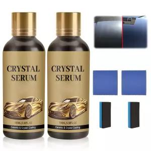 2Pcs PTZ 크리스탈 세럼 자동차용 고급 그래핀 세라믹 코팅 키트 오래 지속되는 광택 및 간편한 유지 관리