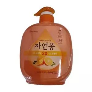 [제이큐]자연퐁 오렌지 주방세제 490ml 기름 제거 설거지 세제