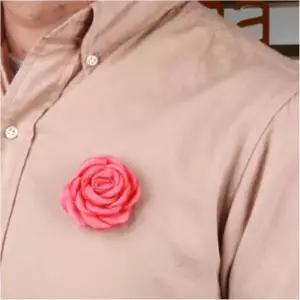 [제이큐]꽃 코사지 옷핀 브로치 장식 카멜리아 코랄핑크 축하장식 꽃장식 모