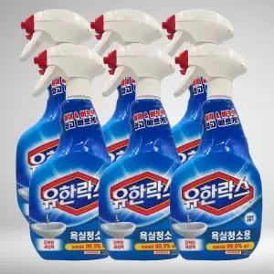 유한양행 유한락스 욕실청소용 600mlx6개유한 실청소 화장 화장소 거품 스프레이 곰팡이제거