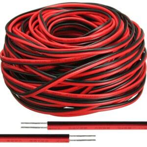 22AWG 전선 2핀 연장 케이블 주석 도금 구리 코드 300V 자동차 트럭 오토바이 LED 라이트 스트립 전원 공급 장치 5M/20M