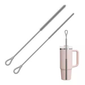 YOTIME 실리콘 빨대 세척 브러시 2개입 6mm 9mm 롱 타입