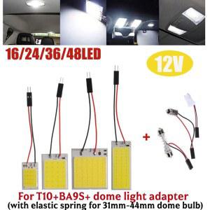 자동차 천장용 효율적으로 밝은 6000K COB LED 조명 패널은 오래 지속되는 성능으로 T10 Ba9s 소켓에 완벽하게 맞습니다.
