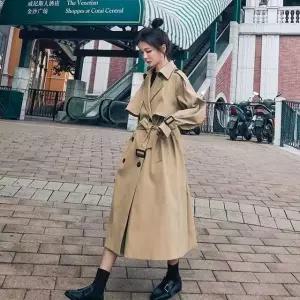 베이직 트렌치코트 가을 롱자켓 루즈핏 2컬러