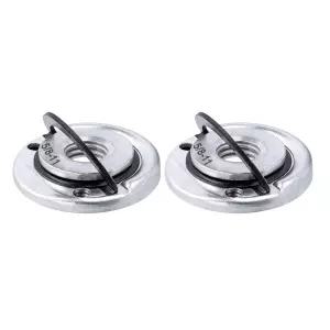 5/8-11인치 나사산이 있는 Saipe 2Pcs 앵글 그라인더 플랜지 너트 퀵 체인지 잠금 금속 절단 교체/고정용