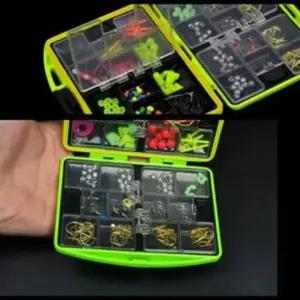낚시바늘 원터치태클박스 24종 낚시소품세트 봉돌