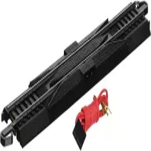 Bachmann 9인치 직선 터미널 레일러 와이어 강철 합금 HO 스케일 스냅핏 E-Z 트랙 1/카드 검은색 레일
