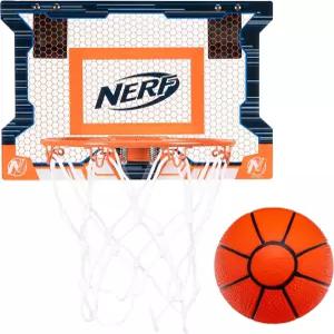 NERF 농구 골대 세트 - 프로 미니 농구공 포함 스틸 림 덩크에 최적