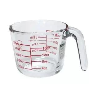[알티피아]내열유리 계량컵 500ml 베이킹 이유식 눈금 비커 조리도구