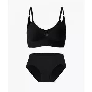 REALCOMFY [SET] 서포트 프리컷 저중심 일체형 브라렛  팬티 _ BALCK 2343523