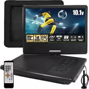 Tokyo Deco Car Mount 가방이 된 Full Seg 0인치 휴대용 DVD 플레이어 3중 전원 공급 지상파 디지털 수신