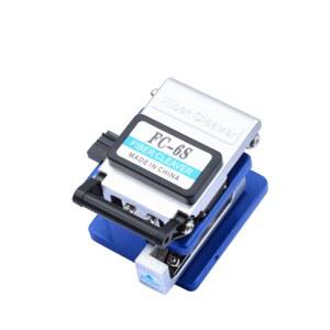FC 6S Fiber Cleaver FTTH Optical Fiber Cable Cutting Tools Fiber Cable Cutter Knife 16 Surface Blade Metal Material